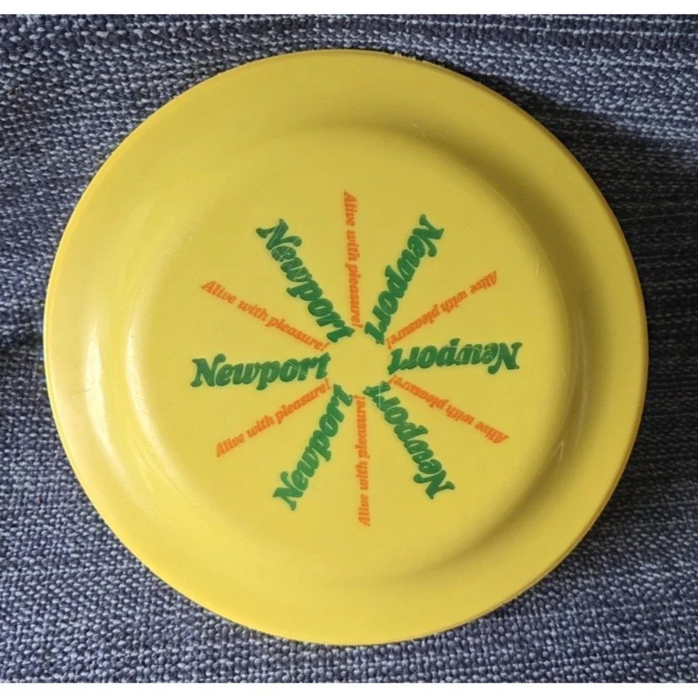 Vintage Newport Cigarette Alive with Pleasure Promo Frisbee Advertising 8.75 D